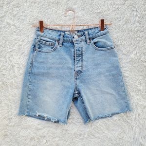 Free People We The Free Avery Denim Bermuda Cutoff Shorts‎